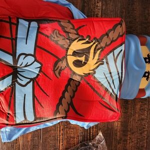 Red and Blue Superhero Bedding Set